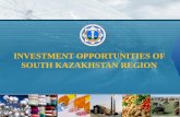 INVESTMENT OPPORTUNITIES OF SOUTH KAZAKHSTAN REGION