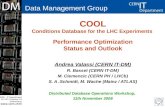 COOL Conditions Database for the LHC Experiments  Performance Optimization Status and Outlook