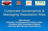 Corporate Governance & Managing Reputation Risk