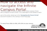 How to access and navigate the Infinite Campus Portal