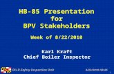 HB-85 Presentation for BPV Stakeholders Week of 8/22/2010