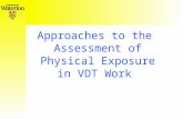 Approaches to the Assessment of Physical Exposure in VDT Work