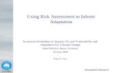 Using Risk Assessment to Inform Adaptation