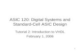 ASIC 120: Digital Systems and Standard-Cell ASIC Design