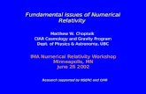 Fundamental Issues of Numerical Relativity