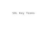 SOL Key Terms