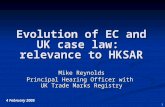 Evolution of EC and UK case law:  relevance to HKSAR
