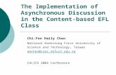 The Implementation of Asynchronous Discussion in the Content-based EFL Class