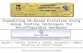 Expediting GA-Based Evolution Using Group Testing Techniques for Reconfigurable Hardware 1