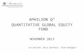 Aphilion Q² Quantitative Global Equity Fund November 2013