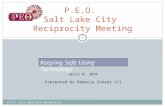P.E.O.  Salt Lake City  Reciprocity Meeting
