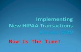 Implementing  New HIPAA Transactions  Version 5010