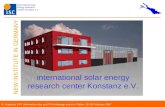 international solar energy research center Konstanz e.V.
