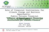 “Alliance of Development Financing Institutions for Climate Finance”  Nihal Fonseka CEO, DFCC Bank
