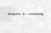 Chapter 6: Learning