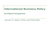 International Business Policy An Ethical Perspective