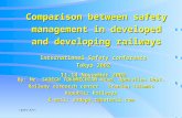Comparison between safety management in developed and developing railways