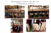 Northpark  Check 04.02.13  Clearance Racks