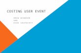 Costing User Event