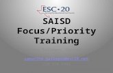 SAISD  Focus/Priority Training