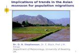Implications of trends in the Asian monsoon for population migrations