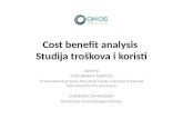 Cost  benefit analysis Studija troškova  i koristi