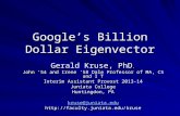 Google’s Billion Dollar Eigenvector
