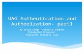 UAG Authentication  and Authorization- part1