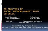 An analysis of  Social Network-based Sybil defenses