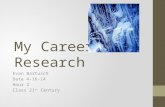 My Career Research