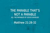 the parable THAT’S not a parable
