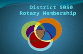 District 5050  Rotary Membership