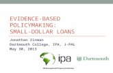 Evidence-Based Policymaking: Small-Dollar Loans