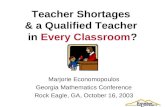 Teacher Shortages  & a Qualified Teacher  in  Every Classroom ?