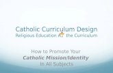 Catholic Curriculum Design Religious Education A     the  Curriculum