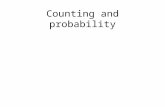 Counting and probability