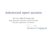 Advanced open access