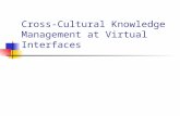 Cross-Cultural Knowledge Management  at Virtual Interfaces