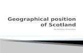 Geographical position of Scotland
