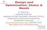 Design and Optimization: Status & Needs
