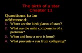 The birth of a star Chapter 11