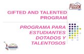 GIFTED AND TALENTED  PROGRAM