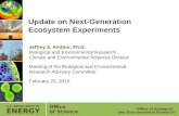 Update on Next-Generation Ecosystem Experiments
