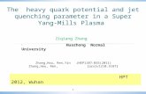 The  heavy quark potential and jet quenching parameter in a Super Yang-Mills Plasma