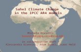 Sahel Climate Change  in the IPCC AR4 models