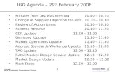IGG Agenda – 29 th  February 2008