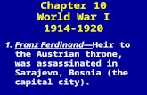 Chapter 10 World War I 1914-1920