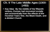 Ch. 9 The Late Middle Ages (1300-1453)
