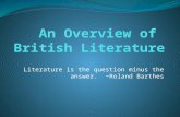 An Overview of  British Literature