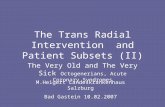 The Trans Radial Intervention  and Patient Subsets (II)